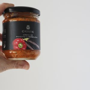 Crema de pimiento y berenjena